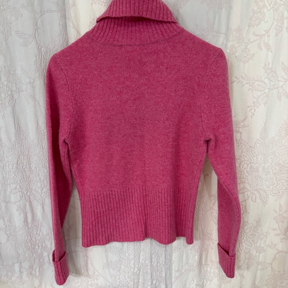Alexandra Bartlett Woman’s High Neck Long Sleeve Wool/ Angora Sweater Pink S - Picture 6 of 6